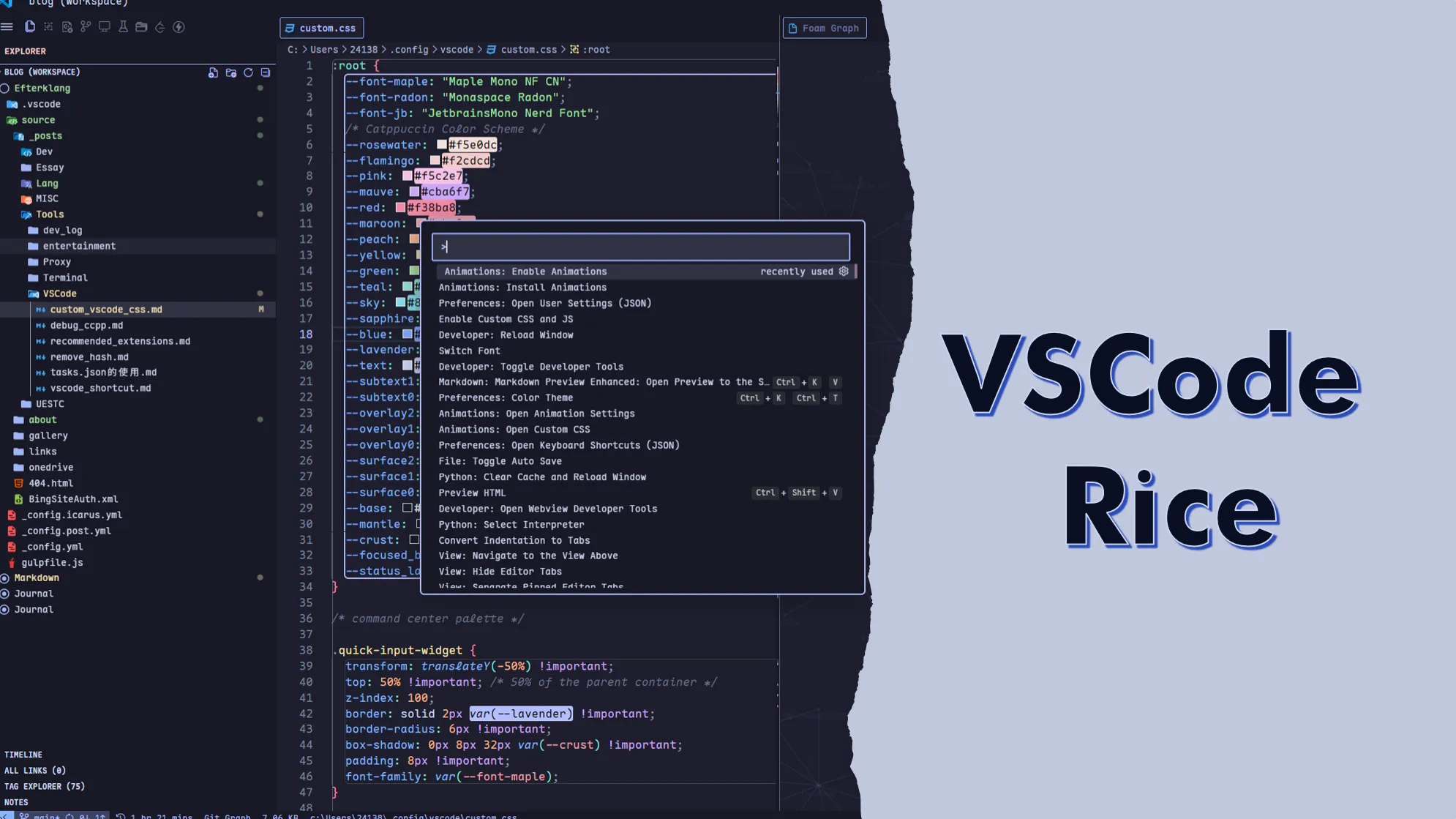 VSCode Ricing